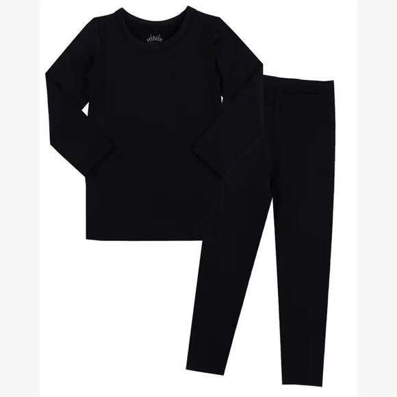 Minik Unisex Kids Pajama Set - Burgundy - Picture 2 of 2